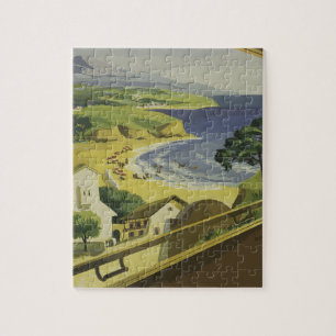 Reise in die Baskenküste Frankreichs im Vintage-St Puzzle