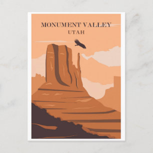 Reise in die Monument Valley Utah Vintage Postkarte