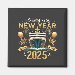 Reise in die Silvesterfamilie 2025 Crew Magnet