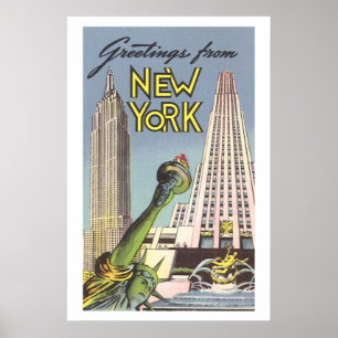 Reise in die Vergangenheit, berühmte Wahrzeichen v Poster