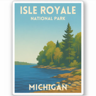 Reise in die Vergangenheit: Isle Royale National P Aufkleber