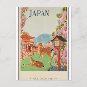 Reise in die Vergangenheit: Japan in den 1930er Ja Postkarte