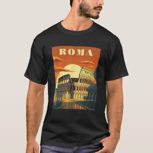 Reise in die Vergangenheit Rom und Kolosseum Klass T-Shirt