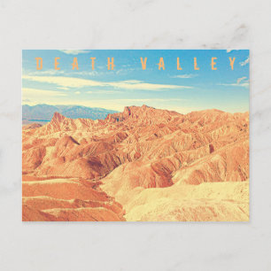 Reise in die Vintage-Death-Valley-Wüste in Kalifor Postkarte