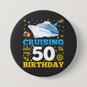 Reise in meine 50 Geburtstagsfeier Button