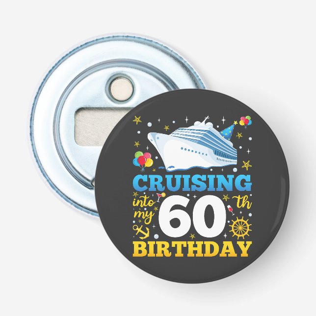 Reise in meine 60 Geburtstagsparty Flaschenöffner (Vorderseite)