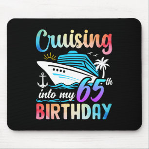 Reise in meine 65. Geburtstagszeit 65 Jahre alt Mousepad
