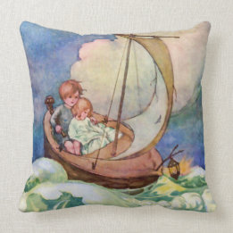 Reise ins Feenland Vintage Kissen