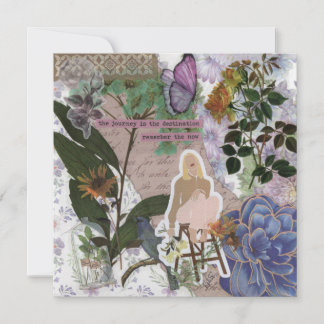 Reise ist die Zielflatter-Grußkarte