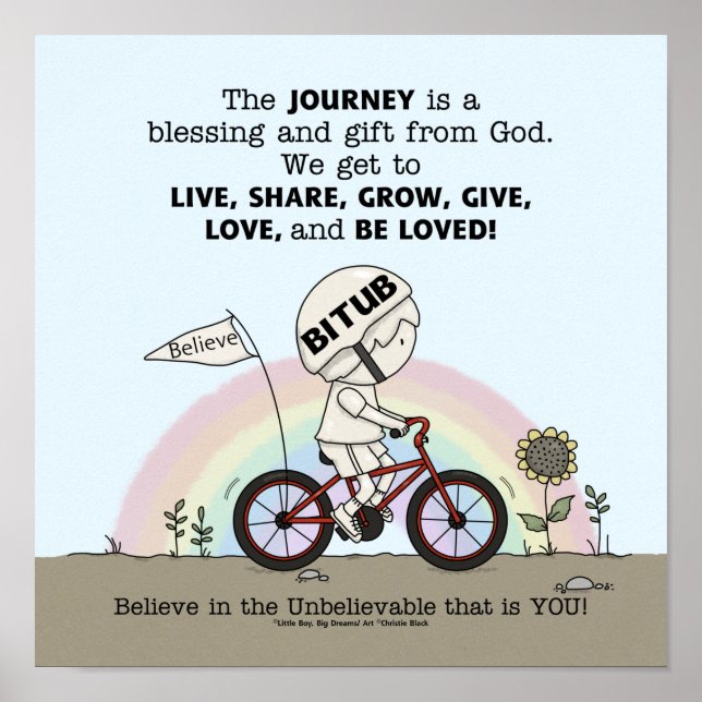 Reise ist ein Geschenk Poster (Vorne)