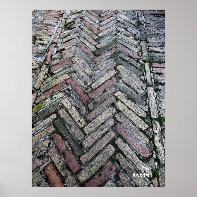 Reise-  | Italien - Assisi Street Pavers Poster (Vorne)