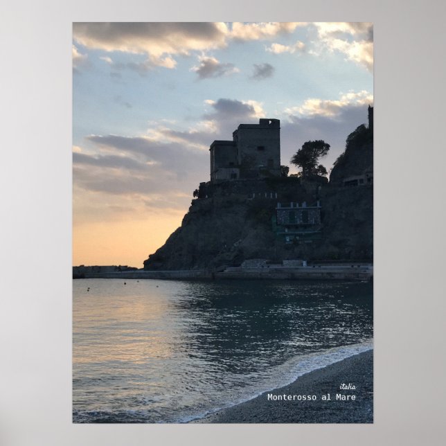 Reise-  | Italien — Monterosso Sunset Poster (Vorne)
