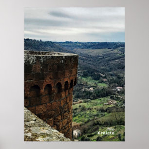 Reise- Italien - Orvieto Umbrien Poster