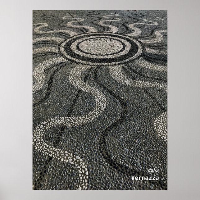 Reise-  | Italien - Vernazza, Cinque Terre Mosaic Poster (Vorne)