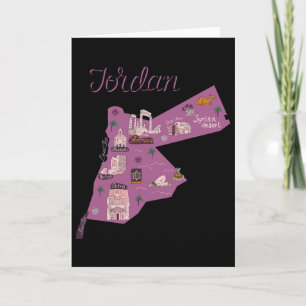 Reise Jordanien Karte Amman Petra Totes Meer Famil