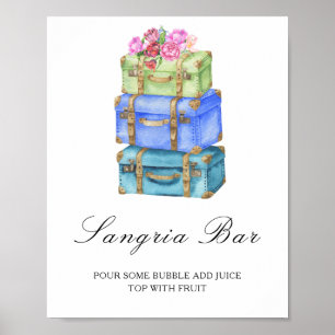 Reise-Junggesellinnenabschied - Sangria-Bar Poster