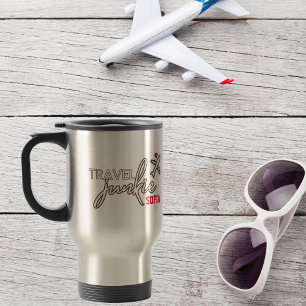 Reise-Junkie-Flugzeug-Minimalist-Personalized Reisebecher