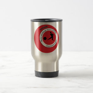 Reise-Kaffee-Tasse - Kickball Logo Reisebecher