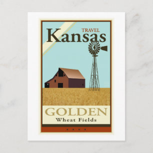 Reise Kansas Postkarte