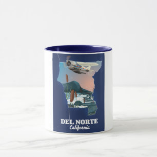 Reise Karte Del Norte Kalifornien Tasse