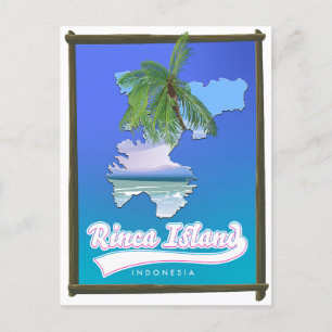 Reise Karte der Insel Rinca Indonesien