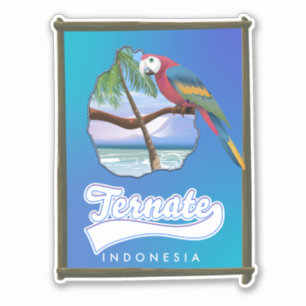 Reise Karte Nias Insel Indonesien Aufkleber