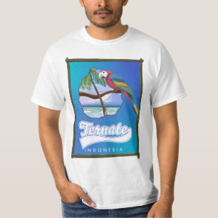 Reise Karte Nias Insel Indonesien T-Shirt