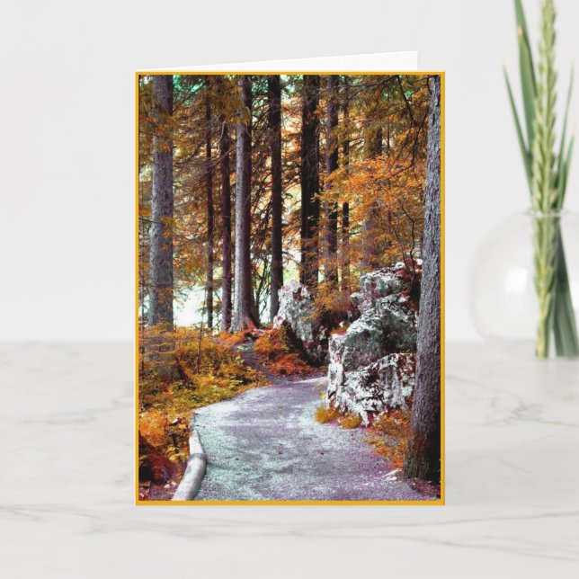 Reise-Karte, Text nach innen Karte (Vorderseite)