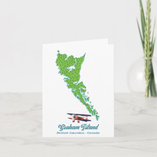 Reise Karte von Graham Island British Columbia