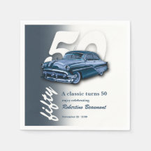 Reise Klassisch Blaues Auto wird 50 Jahre alt