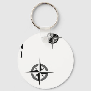 Reise-Kompass-u. Karten-Symbole Schlüsselanhänger