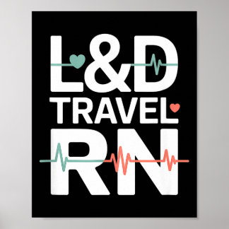 Reise-Krankenpfleger-Leben Pendler-Playlist-Illust Poster