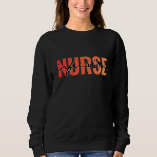 Reise-Krankenschwester-Typografie-Design Sweatshirt