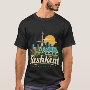 Reise-Kunst-Landschaftsmarke Taschkent Usbekistan  T-Shirt