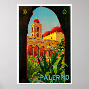 Reise-Kunst Palermos Sizilien Italien Poster