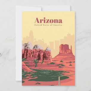 Reise Kunst Reise Nach Arizona Feiertagskarte