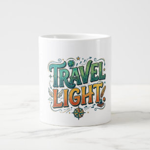Reise Leicht – Minimalistisches Abenteuer Grafik T Jumbo-Tasse