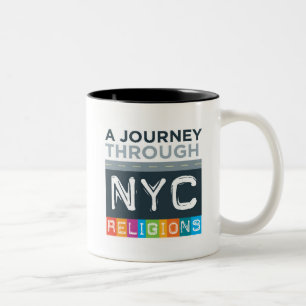 Reise-Logo-Tasse Zweifarbige Tasse
