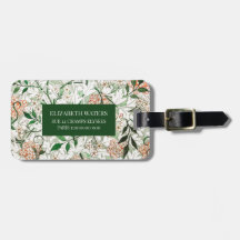 REISE LUGGAGE TAG : WILLIAM MORRIS : JASMINE
