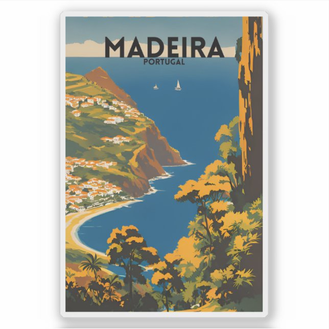 Reise Madeira Portugal Aufkleber (Vorderseite)