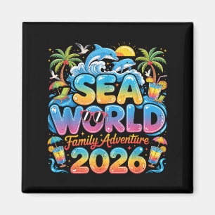 Reise Meer Familie Tropische Welt Abenteuer 2026 U Magnet