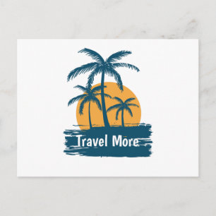 Reise mehr postkarte