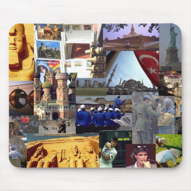 Reise merkt Mausunterlage Mousepad (Vorne)