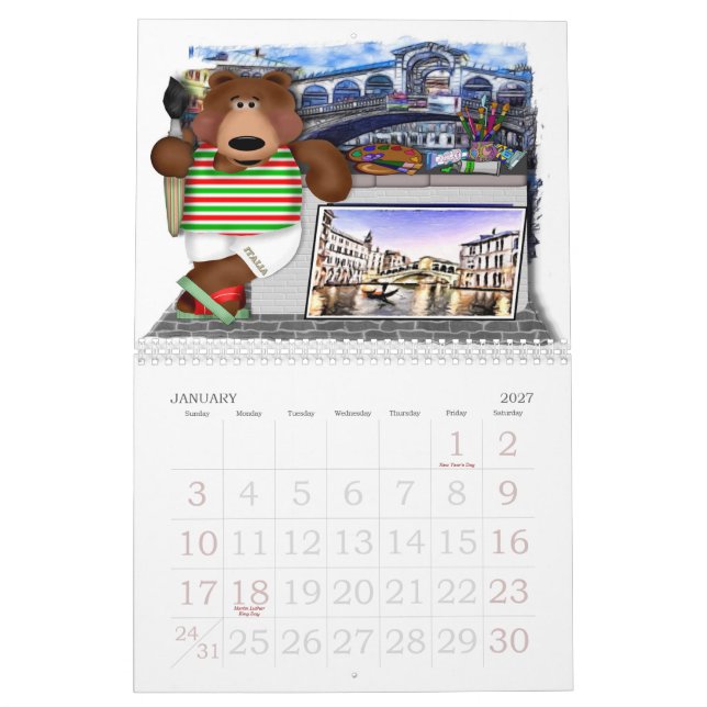 Reise mit Bruno Marrone Kalender (Jan 2027)