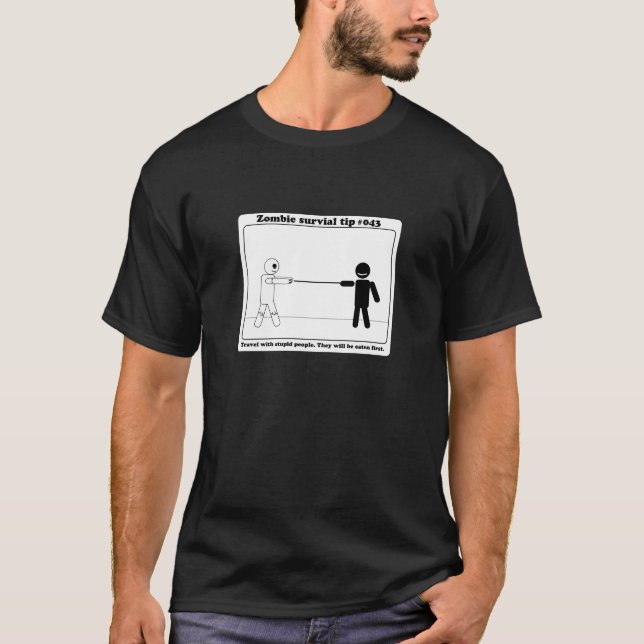 Reise mit dummen Leuten T-Shirt (Vorderseite)