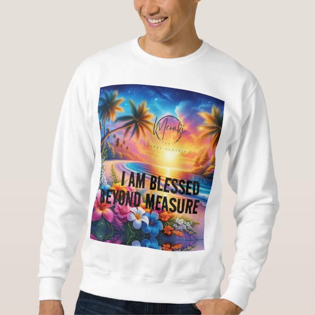 Reise mit Grace: Ich bin gesegnet für Reisen" Sweatshirt (Vorderseite)