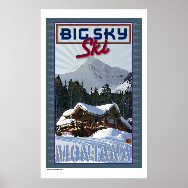 REISE-Montana-Big Sky Poster (Vorne)