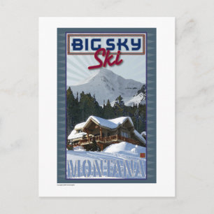 REISE-Montana-Big Sky- Postkarte