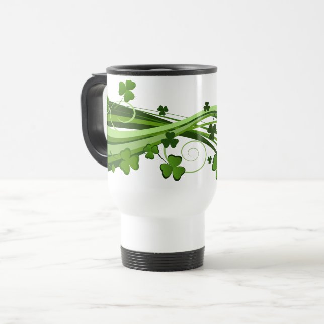 Reise Mug-St. Patrick's Day Reisebecher (Vorderseite Links)