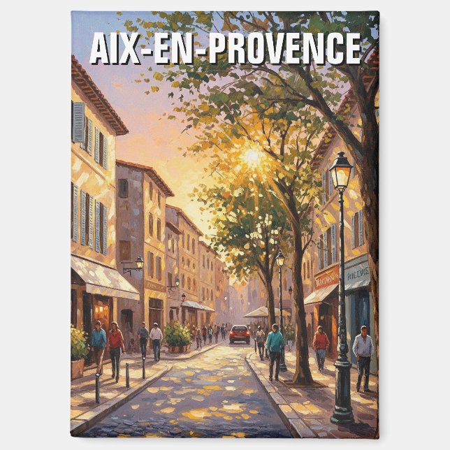 Reise nach Aix-en-Provence Frankreich Magnet (Vorderseite)